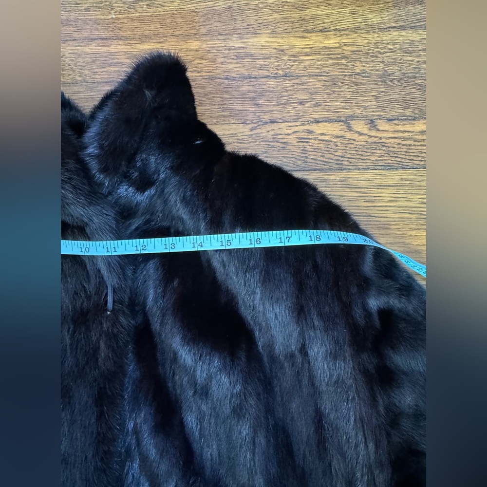 Luxurious Black Mink Fur Coat jacket Furs by Aritz - Picture 11 of 17
